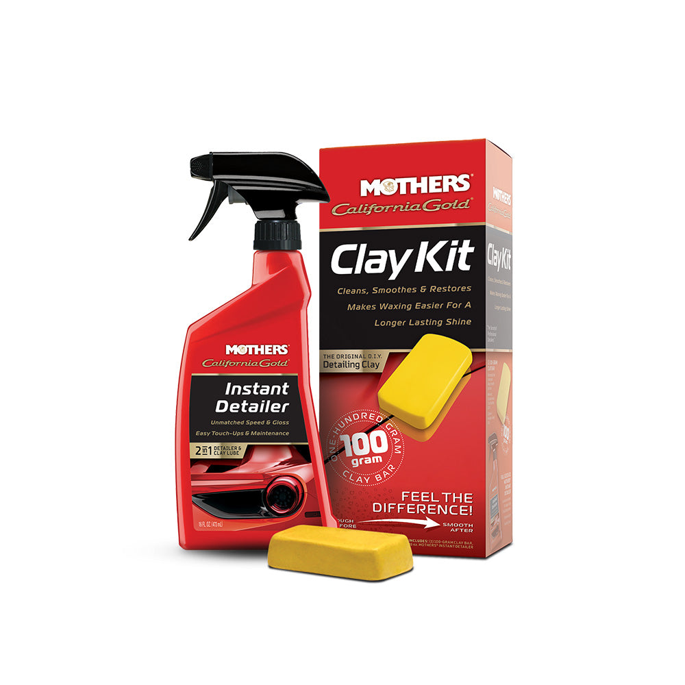 California Gold® Clay Bars Complete Kit ชุดดินน้ำมัน สเปรย์แว็กซ์และผ้าไมโครไฟเบอร์
