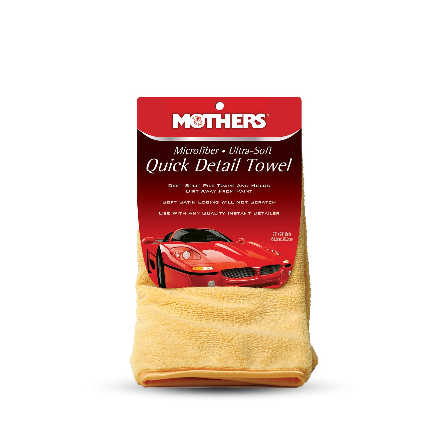 Ultra-Soft Quick Detail Towel ผ้าเช็ดรถ 2-in-1 ขอบผ้าซาตินนุ่ม ป้องกันการเกิดรอย