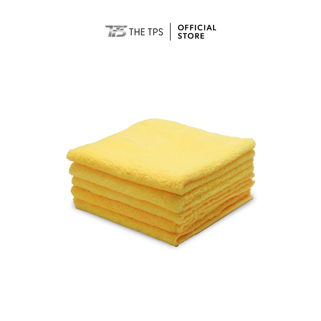 ผ้าไมโครไฟเบอร์ไร้ขอบ No-Scratch Microfiber Towel สำหรับเช็ดรถทุกขั้นตอน (40 x 40 cm / 400 gsm)