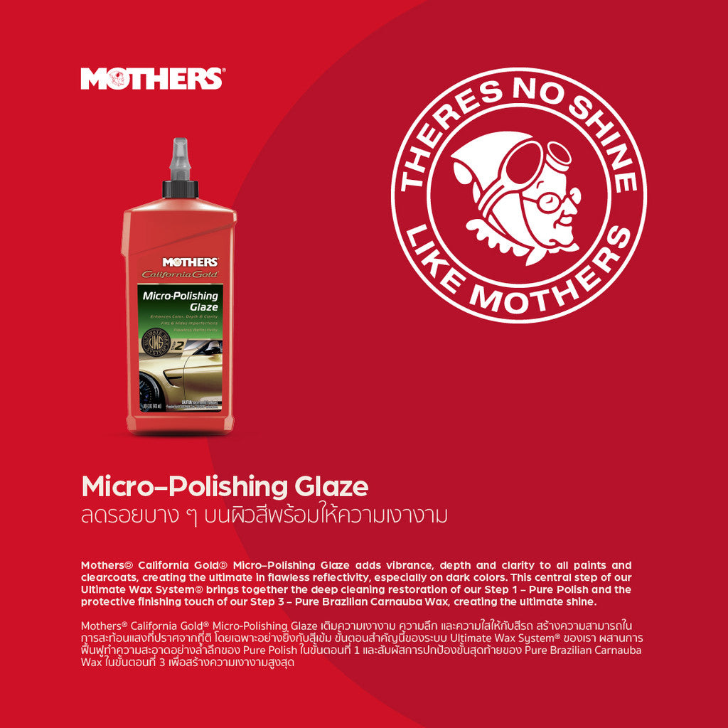 California Gold® Micro-Polishing Glaze ขจัดรอยบาง ๆบนพื้นผิวสีและเพิ่มความเงา (473 ml)