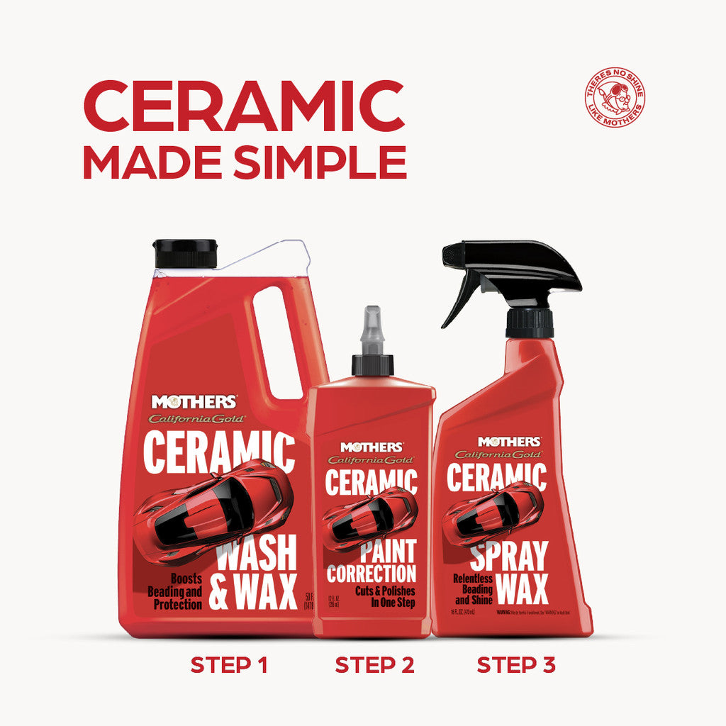 California Gold® Ceramic Wash & Wax ล้างรถ พร้อมเสริมการปกป้องของเซรามิกในขั้นตอนเดียว