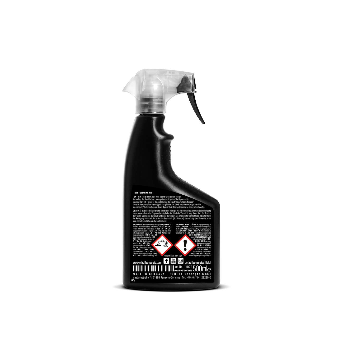 RIM 7 Rim Cleaning ผลิตภัณฑ์ทำความสะอาดขอบล้ออัจฉริยะเทคโนโลยีเปลี่ยนสี (500 ml)
