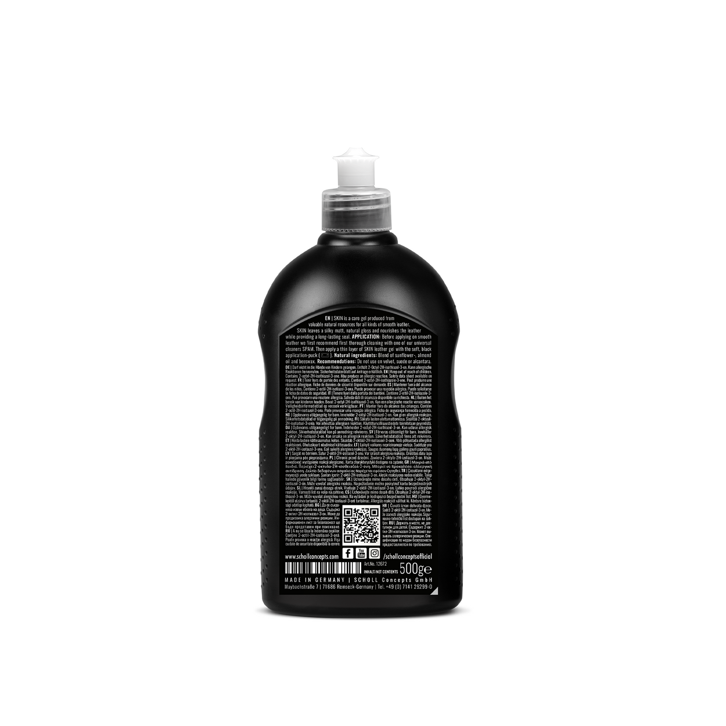 SKIN Leather Care ผลิตภัณฑ์ดูแลภายในรถยนต์สำหรับหนังภายในรถ (500 g)