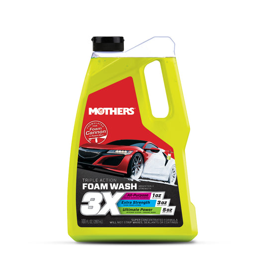 Triple Action Foam Wash แชมพูล้างรถสูตรเข้มข้น ค่า pH เป็นกลาง ปลอดภัยทุกพื้นผิว (2.95 L)