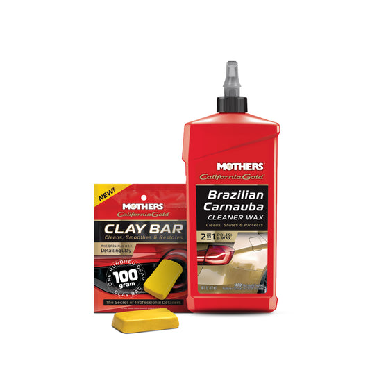 [Bundle] Mothers® California Gold® Cleaner Wax + Clay Bar 