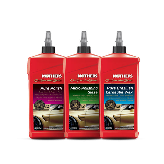 [Bundle] Mothers® California Gold® 3-Step Ultimate Wax System