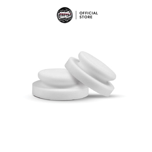SCHOLL Concepts® HandPuck white ฟองน้ำสำหรับลงน้ำยาขัดและน้ำยาอเนกประสงค์  (100/50 mm)