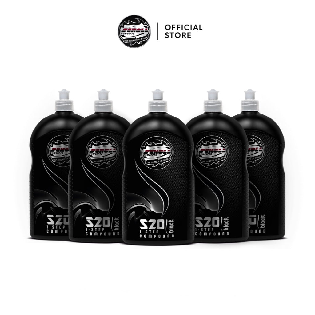 S20 Black น้ำยาขัดสีรถ "1 ขั้นตอน" สำหรับรอยระดับปานกลาง (1 kg)